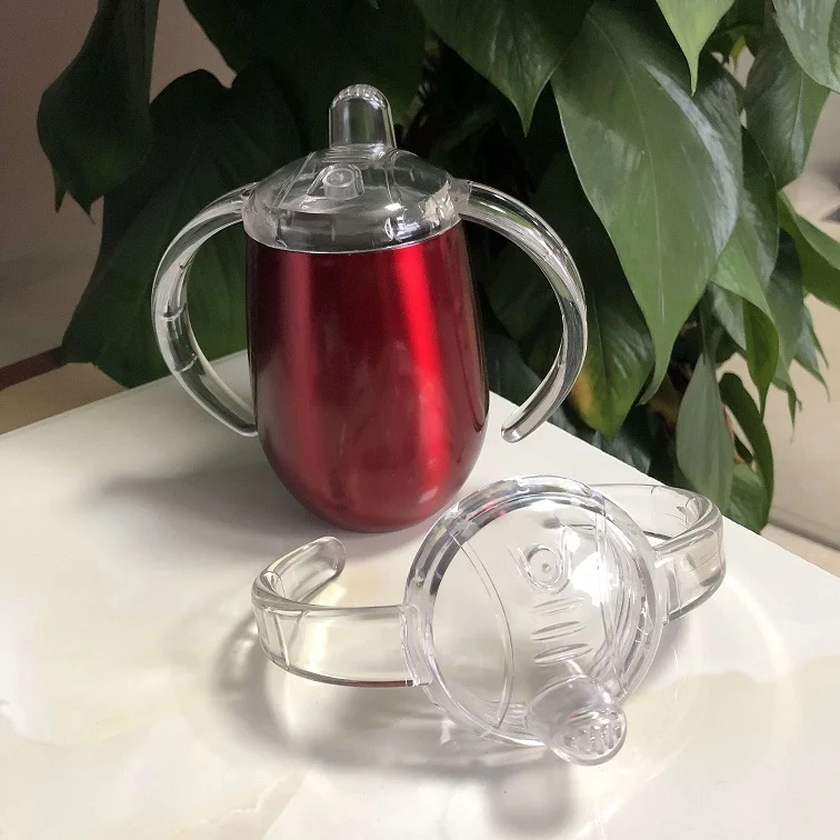 Stainless Steel Sippy Cup 10 oz Double Wall Vacuum Insulated sippy cup for babies
