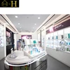 Retail wall mounted perfume display cabinet for perfume shop