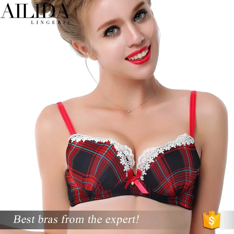 plaid bra and panty set