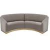 Modern high-end luxury arc designer classic hotel lobby reception multi-seat combination semi-circular sofa