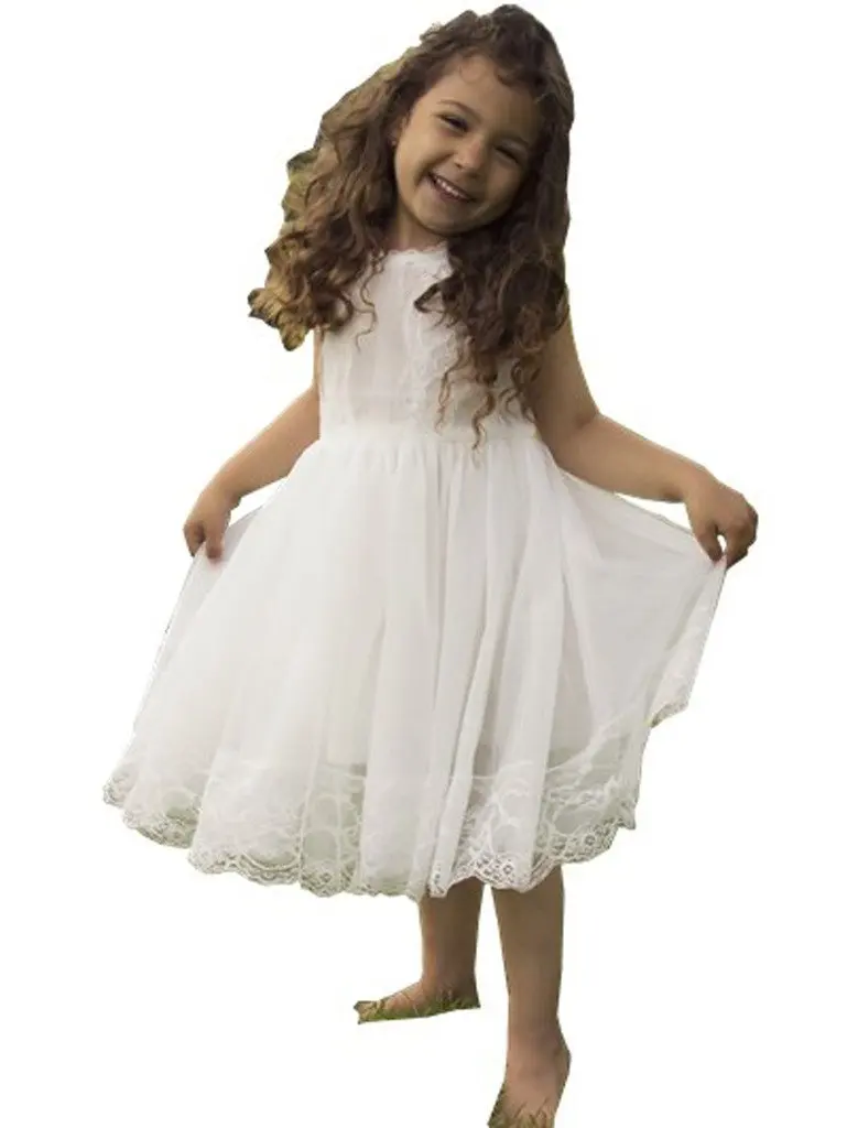 bow dream flower girl dress