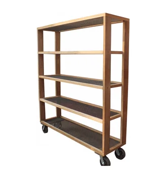French Style Simple Movable Solid Wood Bookshelf Buy Movable