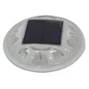 Solar round transparent landscape PC bulletproof LED stud