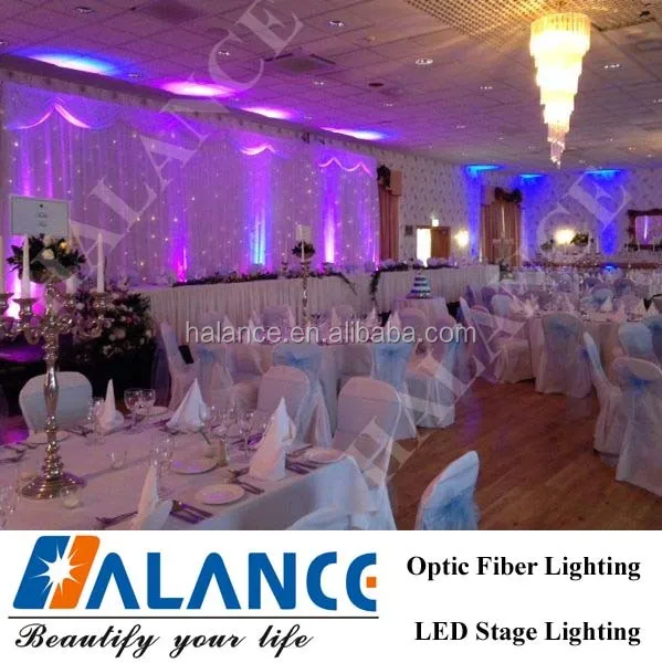 Star Cloth Optic Fiber White Starlight Wedding Backdrop Lights