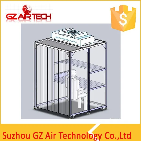 Air Filter Cleaning Booth,Class 100 Cleanroom / Dust Free Portable