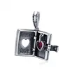 925 Sterling Silver Forever Love Box Pendant Heart Book Shape Charms Fit Charm Bracelets & Necklace Jewelry BAMOER