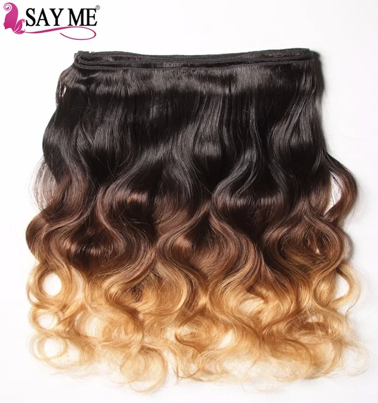 Say Me Aliexpress Peruvian 1b 4 27 Ombre Body Wave Hair Weft Blonde ...