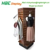 L structure slatwall with aluminium alloy insert space gondola rack