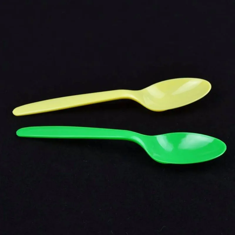 Cheap Wholesale Disposable Plastic Ice Cream Spoon Frozen Yogurt Spoon