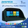 7'' car stereo for Ford fiesta car dvd player with steering wheel control rear view camera bluetooth 3G radio