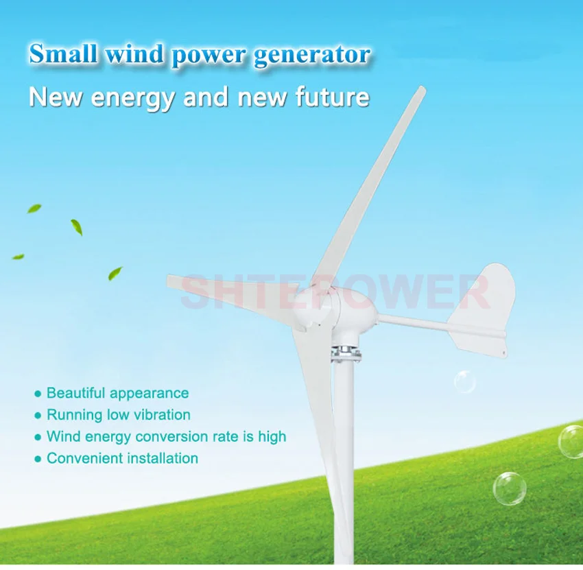 Eólico da Turbina Permanente do Ímã para 400 48 400w 300 w 3 Fase Gerador Eólica ac 12 v - 24 4 Geradores de energia alternativa
