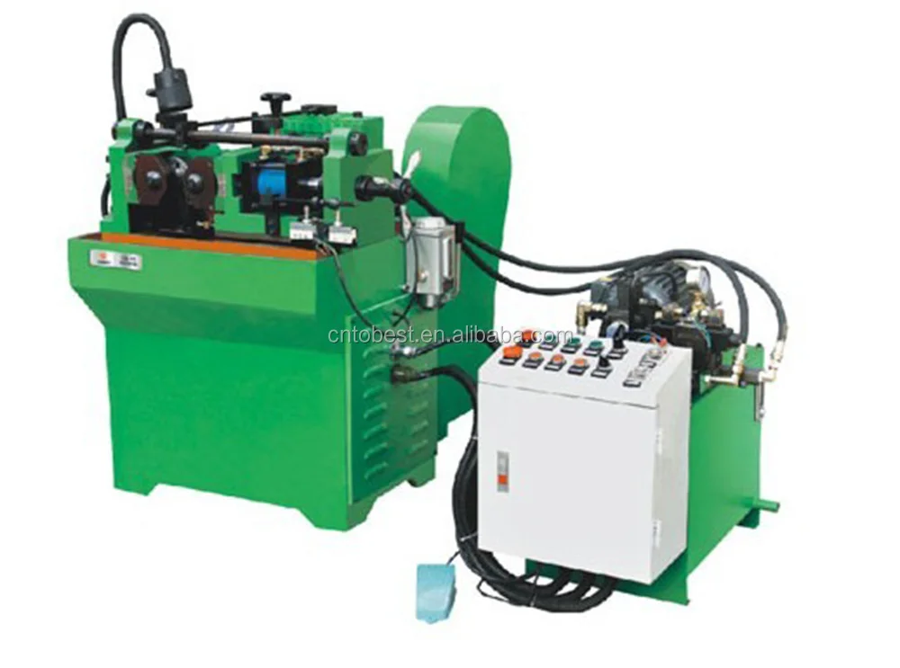 Two Spindles Hydraulic Pressure Thread Rolling Making Machine for Sale ...