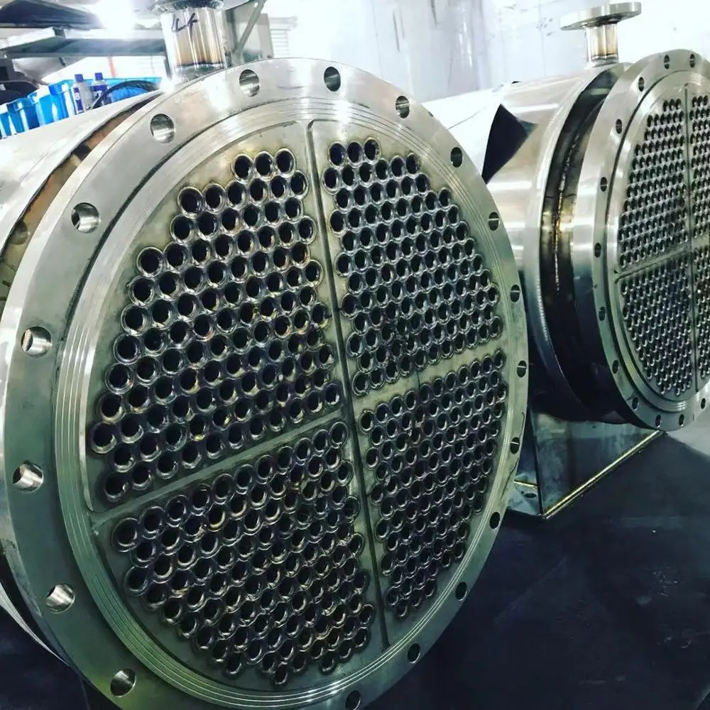
Stainless steel ASME certified industrial shell and tube heat exchanger 
