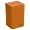 ULTIMATE GUARD FLIP N TRAY XENOSKIN DECK CASE 80+ ORANGE PU sleeved cards boxes