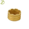 China Factory Customized threaded brass inserts M8-M12 brass inserts for pvc fittings