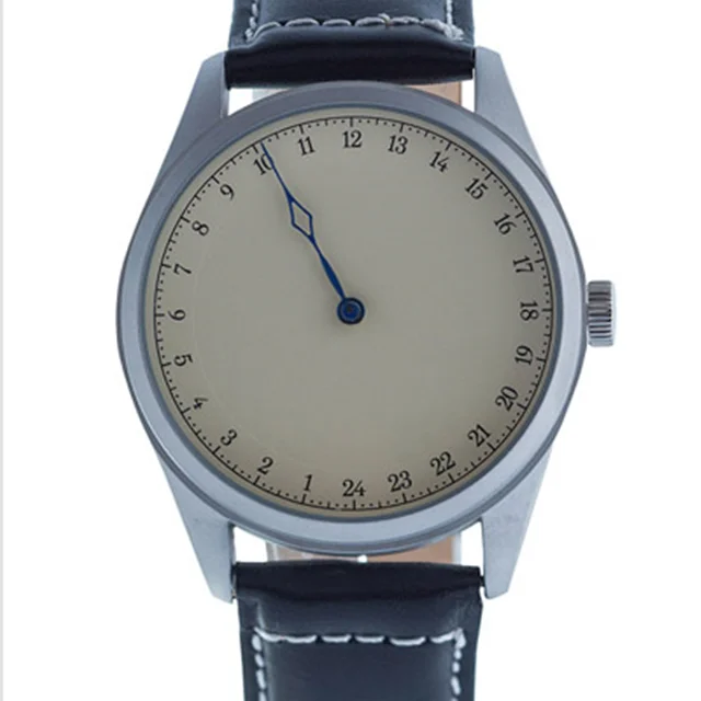 Neue Luxus Vintage 24 Stunden Eine Hand Uhr Quarz Bewegung Uhr Mit Lvory Zifferblatt Männer Uhren Buy Japan Miyota Bewegung Quarzuhr,Klassische Oem