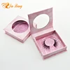 Customized eyelash packaging box with own logo,private square label eyelash package box