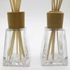 60ml air freshener aroma reed diffuser glass bottle with rattan sticks and wooden screw cap