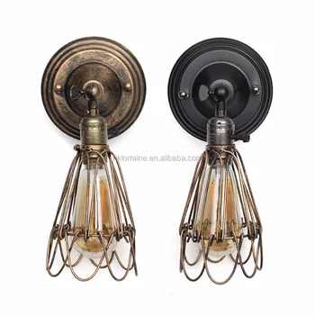 Vintage Single Iron E27 Lamp Holder Wall Industry Lighting Vintage Single Iron E27 Lamp Holder Wall Industry Lighting Lofter Fixtures Light