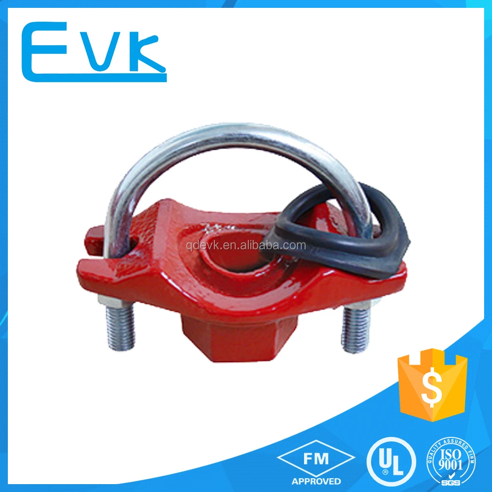 Fm Ductile Iron Grooved Pipe Fitting Ubolted Mechanical Tee Buy