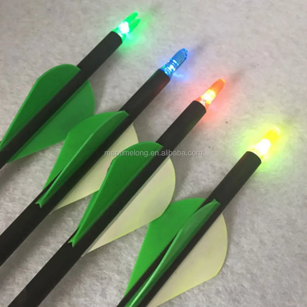 Super Bright Led Luminous Arrow Nock Tail Outdoor Hunting Shooting