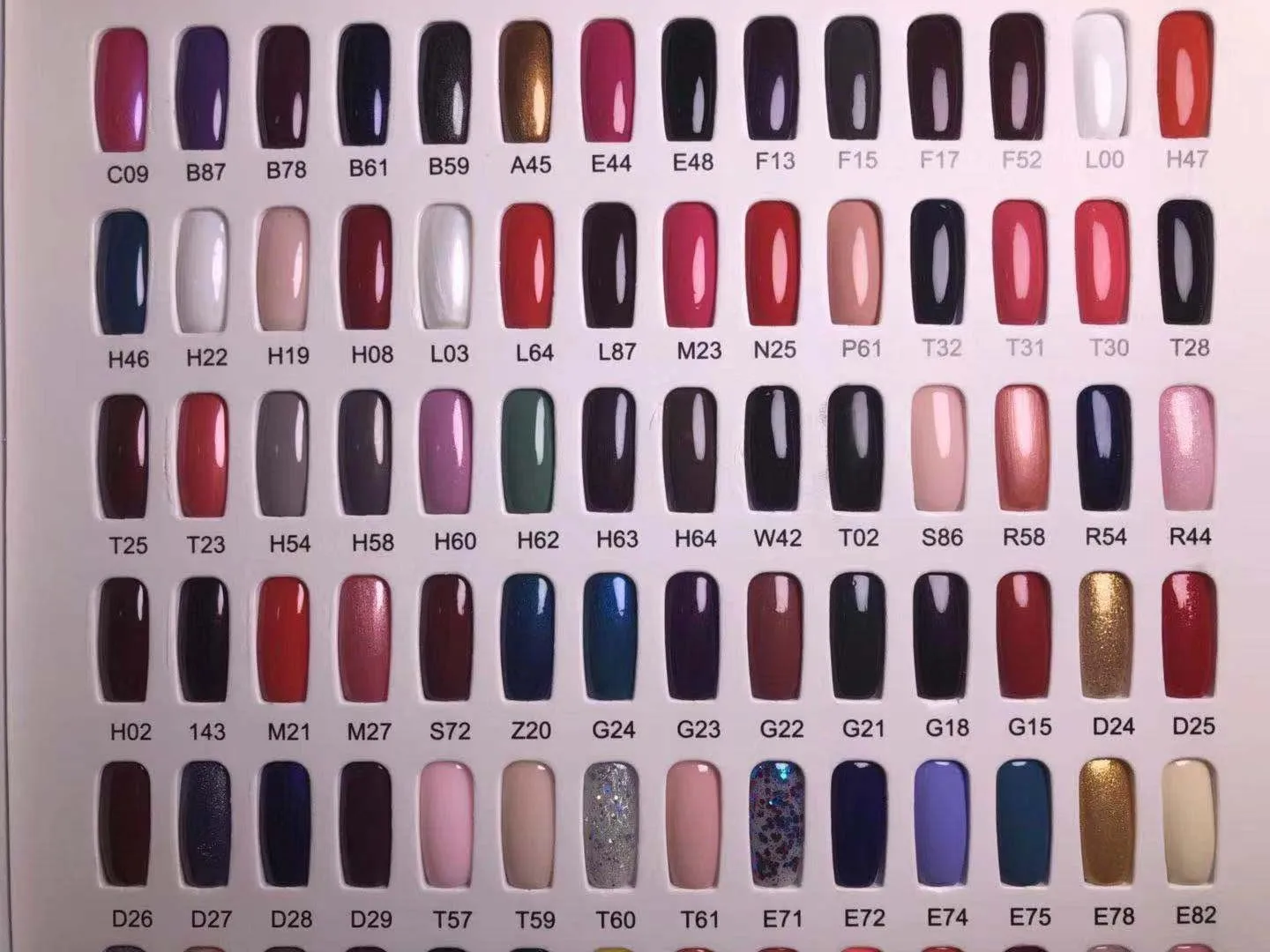 uv gel 273 colors