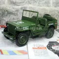KAIDIWEI 1 18 Scale Car Model Toys World War II U S Army Willys JEEP Diecast