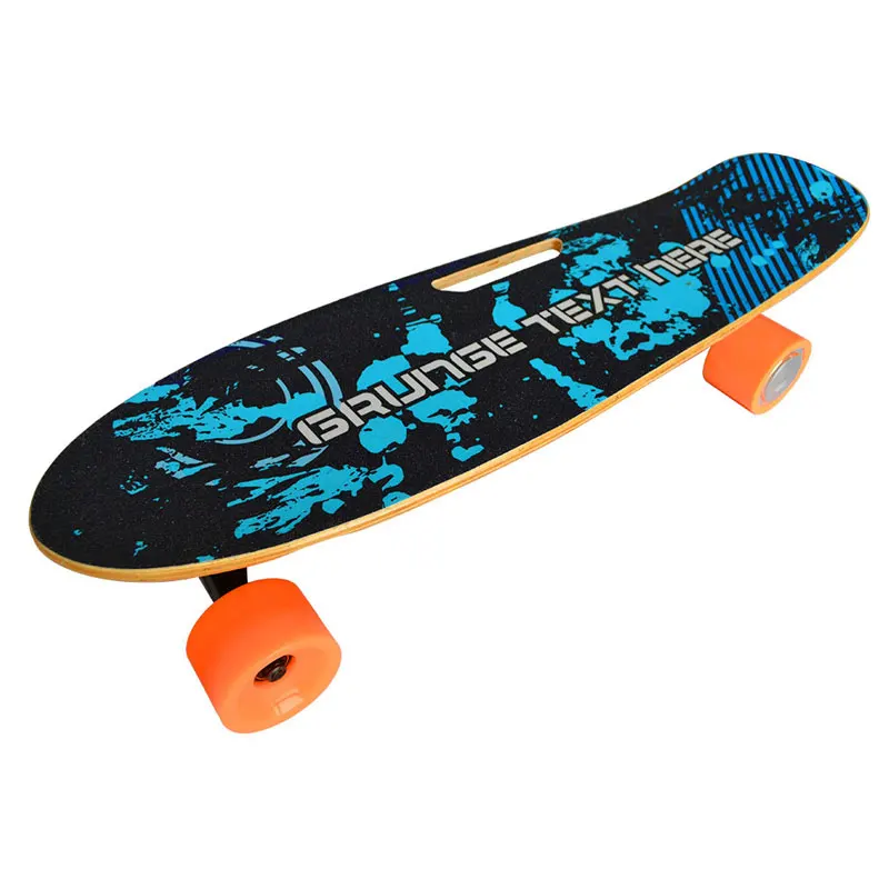 Small Cheap Electric Skateboard 4 Rubber Wheels Mini Single Motor With Remote Control Buy
