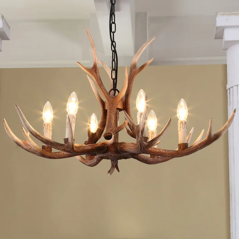 Antler Tree Branch Chandelier 6 Heads Led Pendant Light Ceiling Antler Tree Branch Chandelier 6 Heads