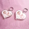 Make your own paper photo Insert plastic blank acrylic keychain display