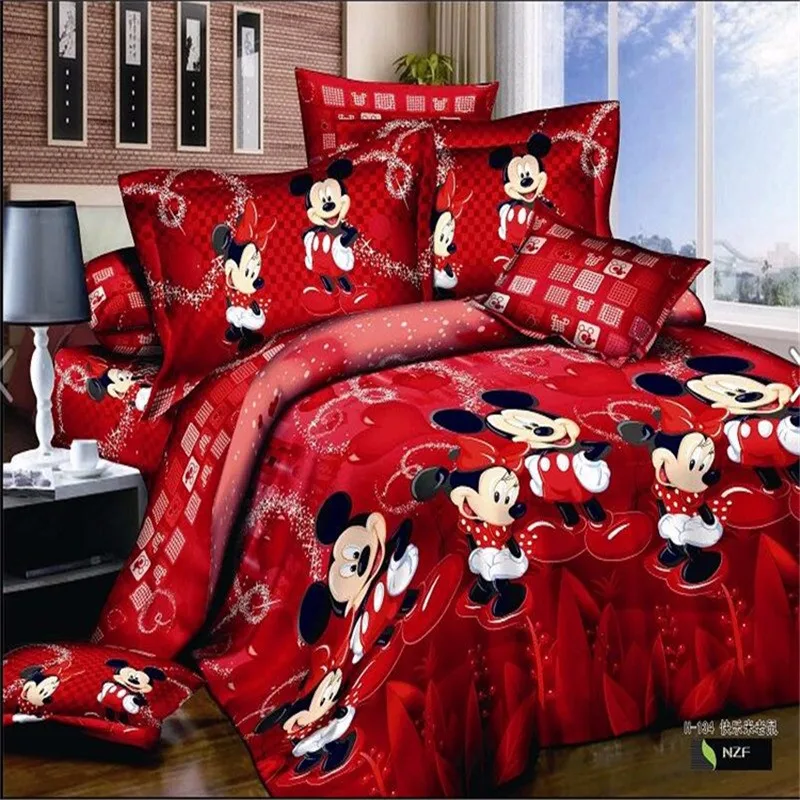 Bedding Set 100 Cotton 3d Bed Cover Cartoon Printed Bedding Set High