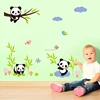 ColorcasaZYPA-1310S-N Bamboo Panda Wall Stickers DIY Animals Cartoon Decals Kids Room Bedroom Nursery Decor Decals