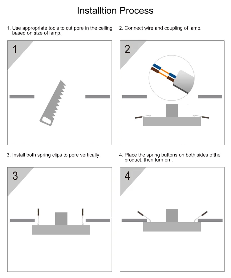 white housing 10watt 18wattround panel lamp downlight surface 2835 36watt led ceiling lights