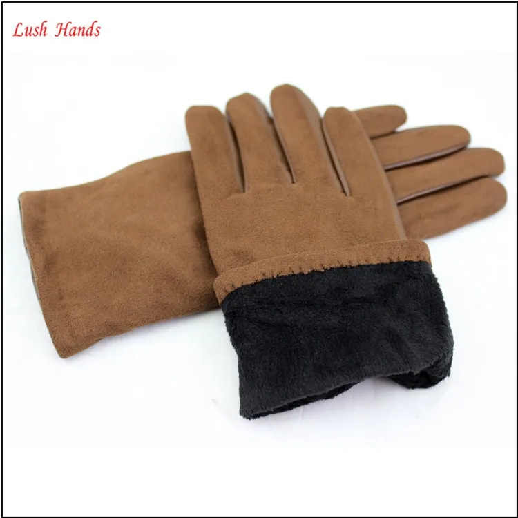 ladies wholesale winter leather hand gloves brown sexy dresses leather gloves