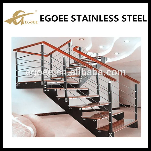 Stainless Steel Flat Bar Stair Handrail/steel Handrails For Stairs
