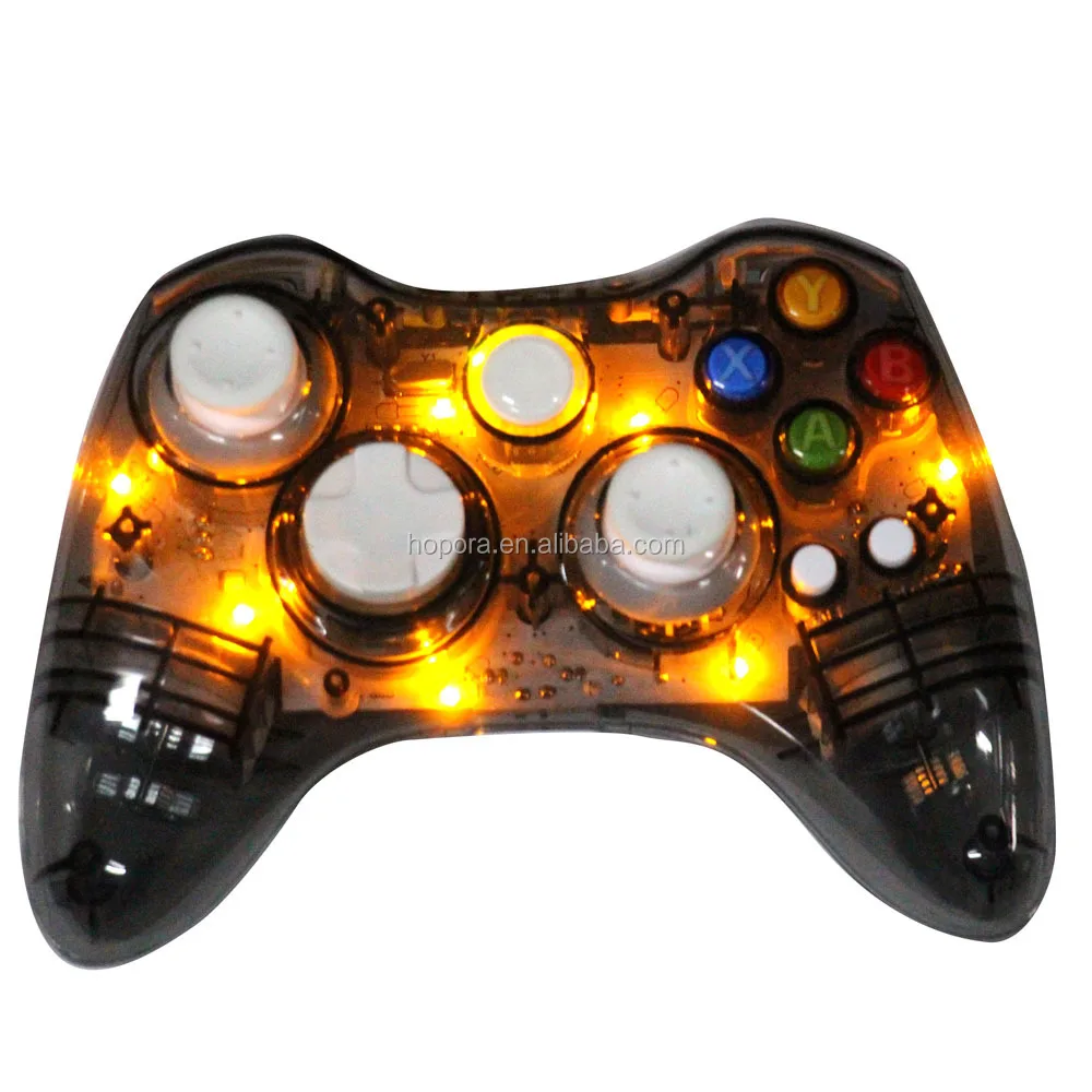Wireless Transparent Led Light Wireless Controller For Microsoft Xbox