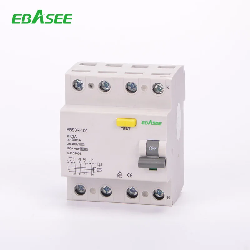 B Type,S Type Rccb Rcd Elcb 60a Circuit Breaker - Buy 2pole Rcd,Rcd ...