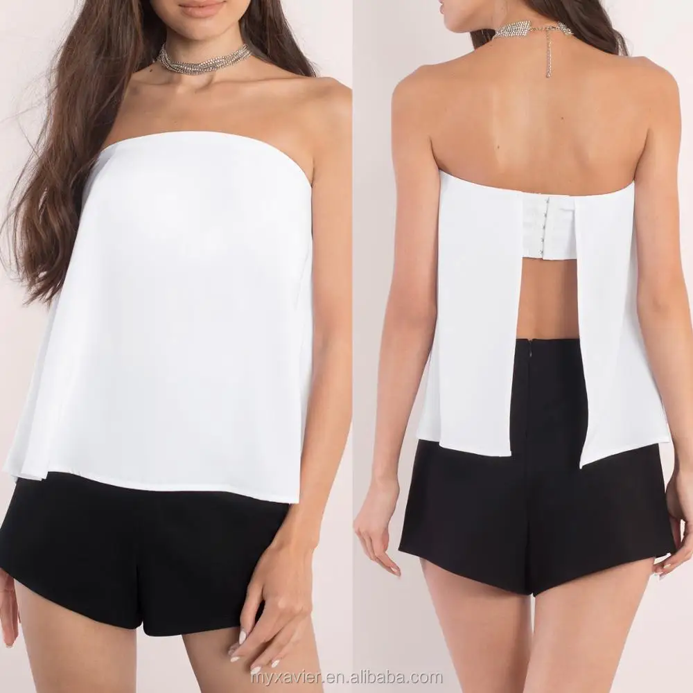 summer strapless tops