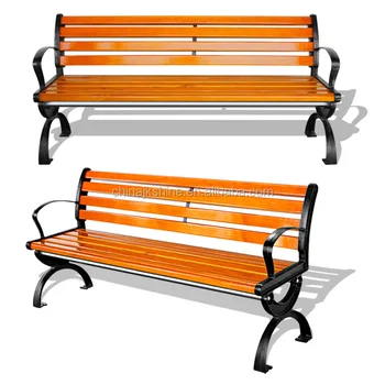Outdoor Civic Furniture Wood Bench Seats School Seating Aluminum