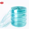 Transparent blue Ribbed 2mm Soft PVC Flexible Clear Curtain Strip