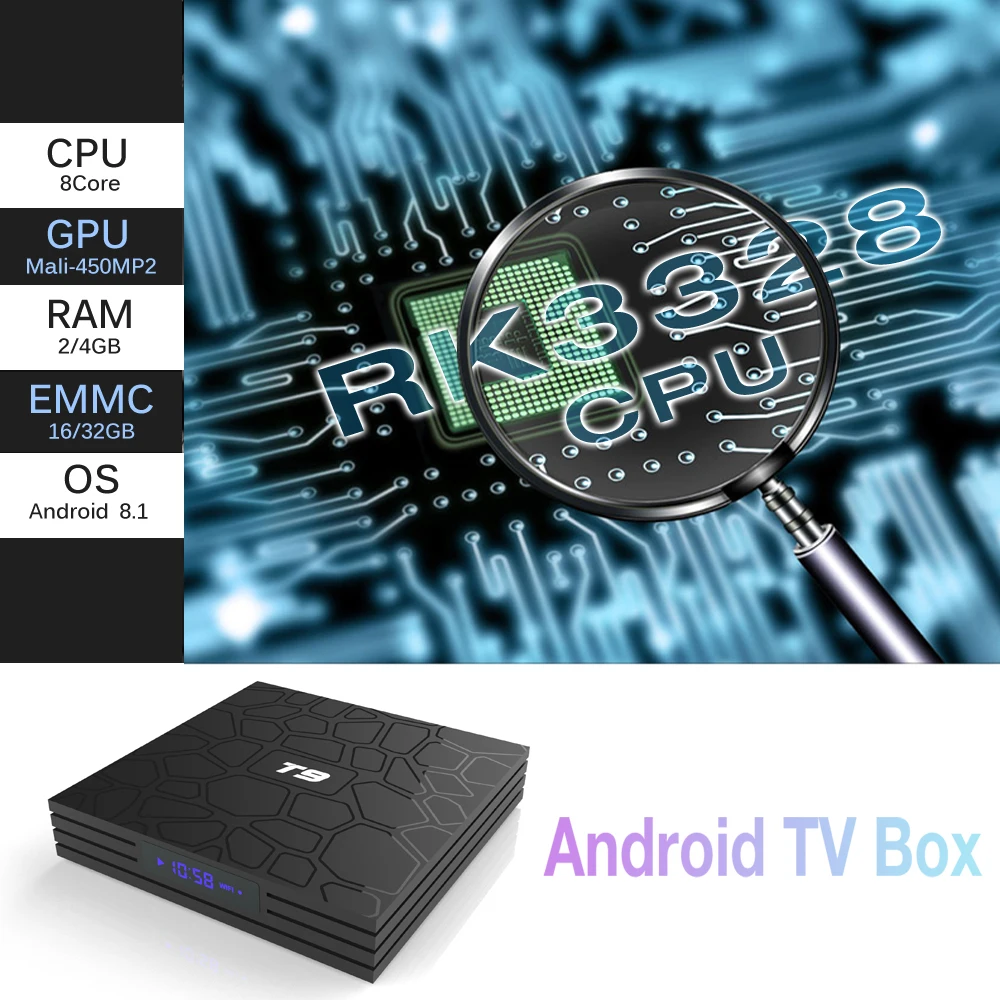 Tv box t9. Rk3328 t9.