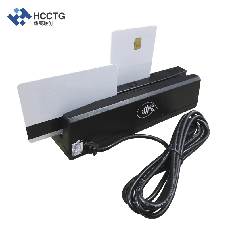 3 tracks 13.56 MHz Multi MSR USB IC Chip Smart Card Reader HCC110