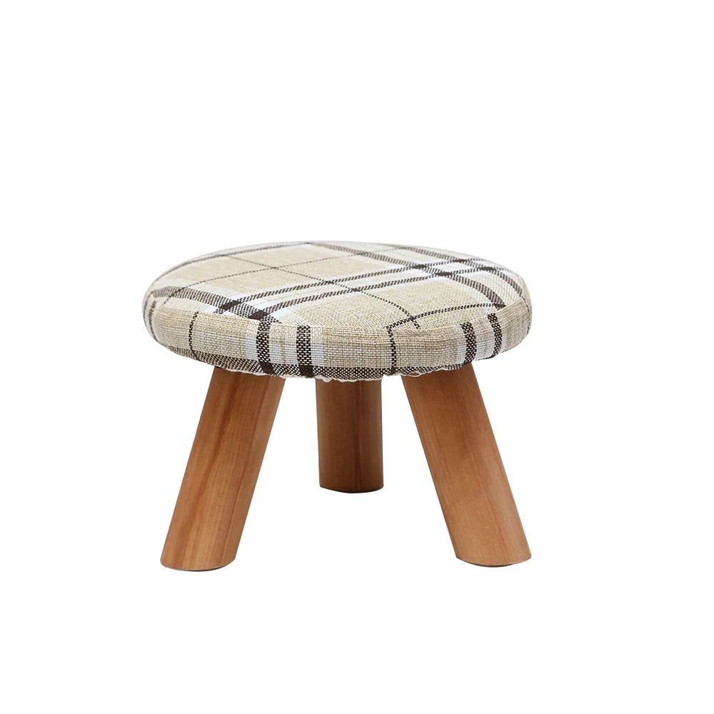 Multicolor Fabric Fashion Mini Children Sofa Three Legs Wood Multicolor Fabric Fashion Mini