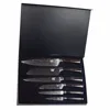 New High quality fashion pattern 7Cr17Mov Stainless Steel Chef Whole Size inch set kitchen knife