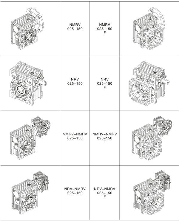Alumibum NMRV 025 worm gear speed reducer