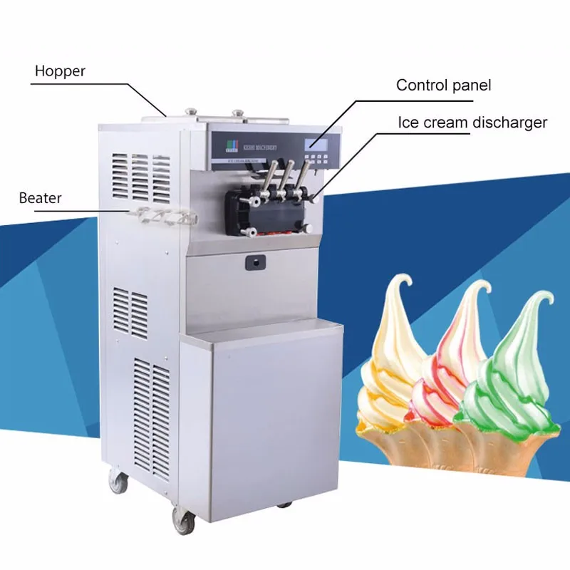 Best Selling Dual System Soft Ice Cream Making Machine For Sale Buy