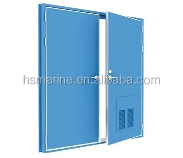 ABS CCS BV Marine A60 A30 A15 B15 B0 Double-Leaf Steel Fire Door For ...