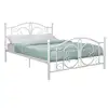 Wholesale cheap black queen size metal bed frames white china queen size bed