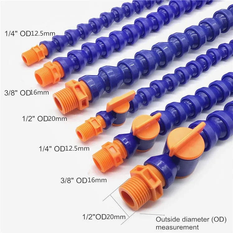 12 x plástico flexible agua oel kuehlmittelrohrleitung manguera para CNC 