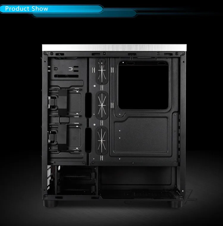 Black Secc Aluminum Custom Mid Tower Pc Case Buy Pc Tower,Pc Tower